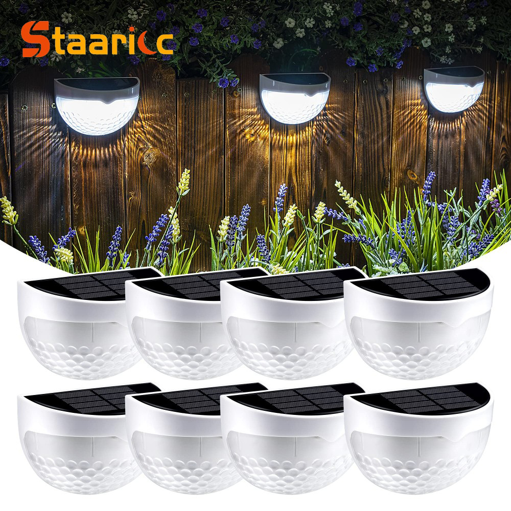 Outdoor Lighting On Fence - LED Solar Light Outdoor Wall Lamps