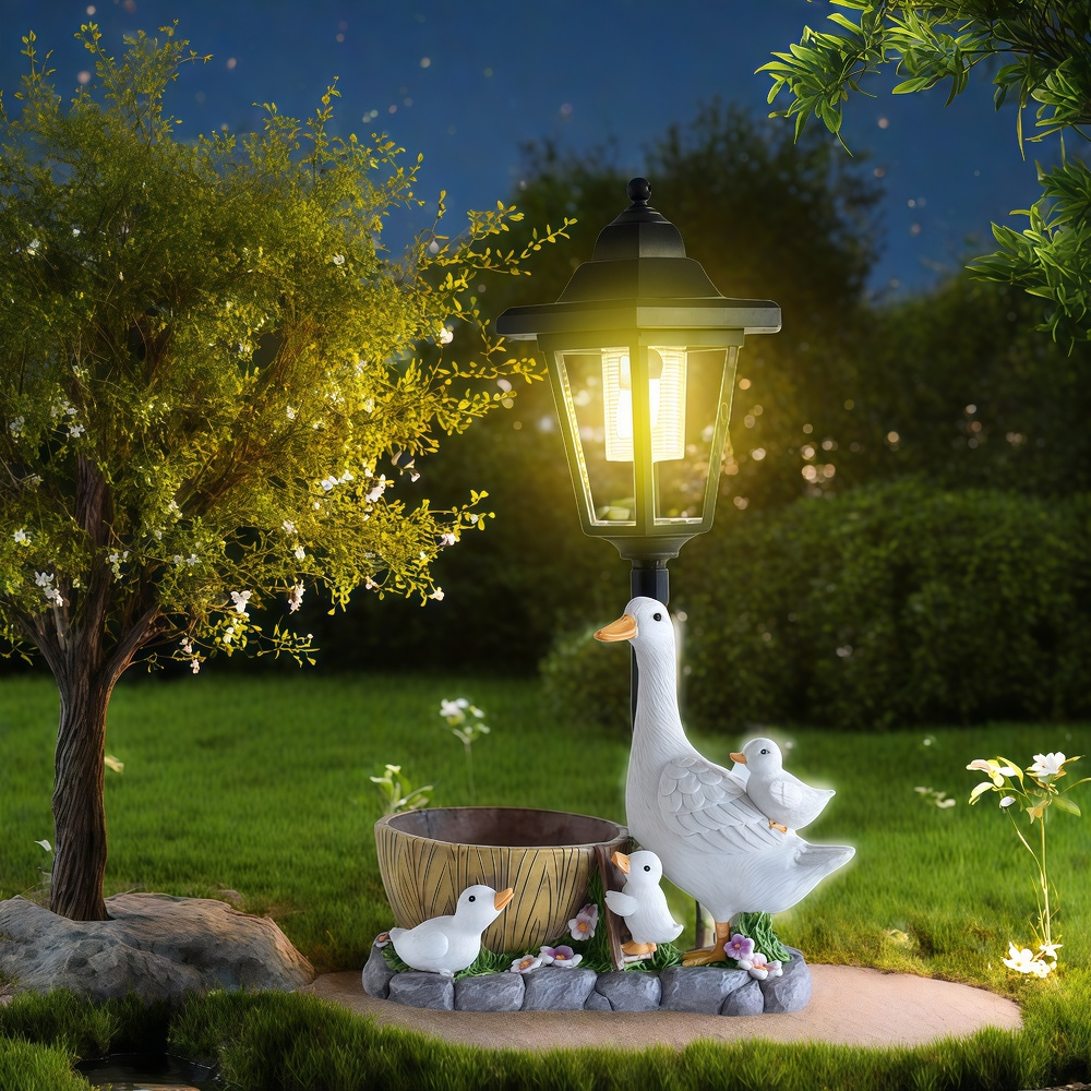 Outdoor Lighting Ground - Solar Duck Night Light Garden Courtyard