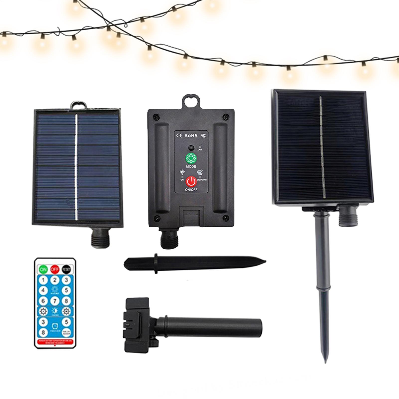 Outdoor Lighting Ground - Portable Solar Panel 31V Waterproof Remote