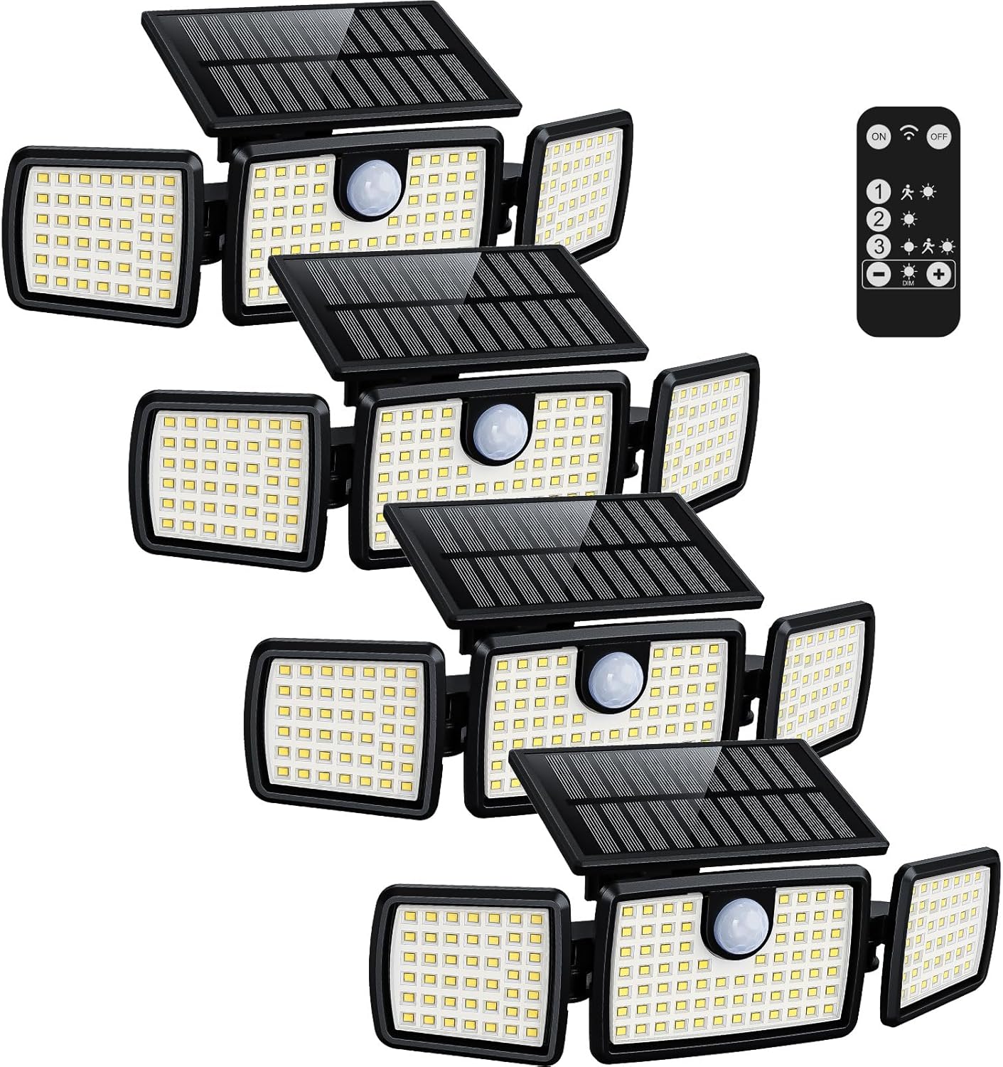 Outdoor Lighting Solar Panel - Solar Motion Lights Outdoor, 2500LM Super
