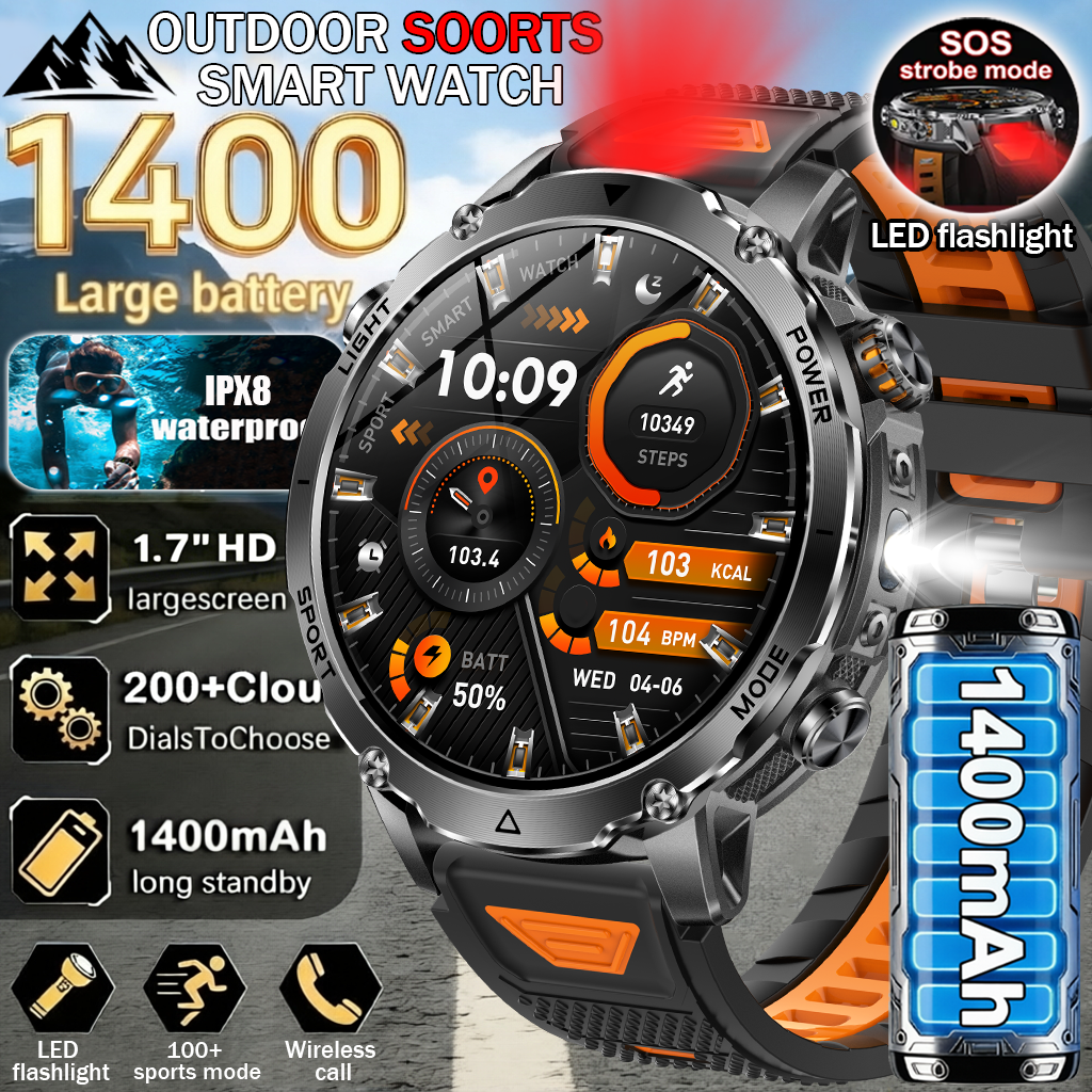 Outdoor Lighting Japanese - 2026New Military Sports Smart Watch Men