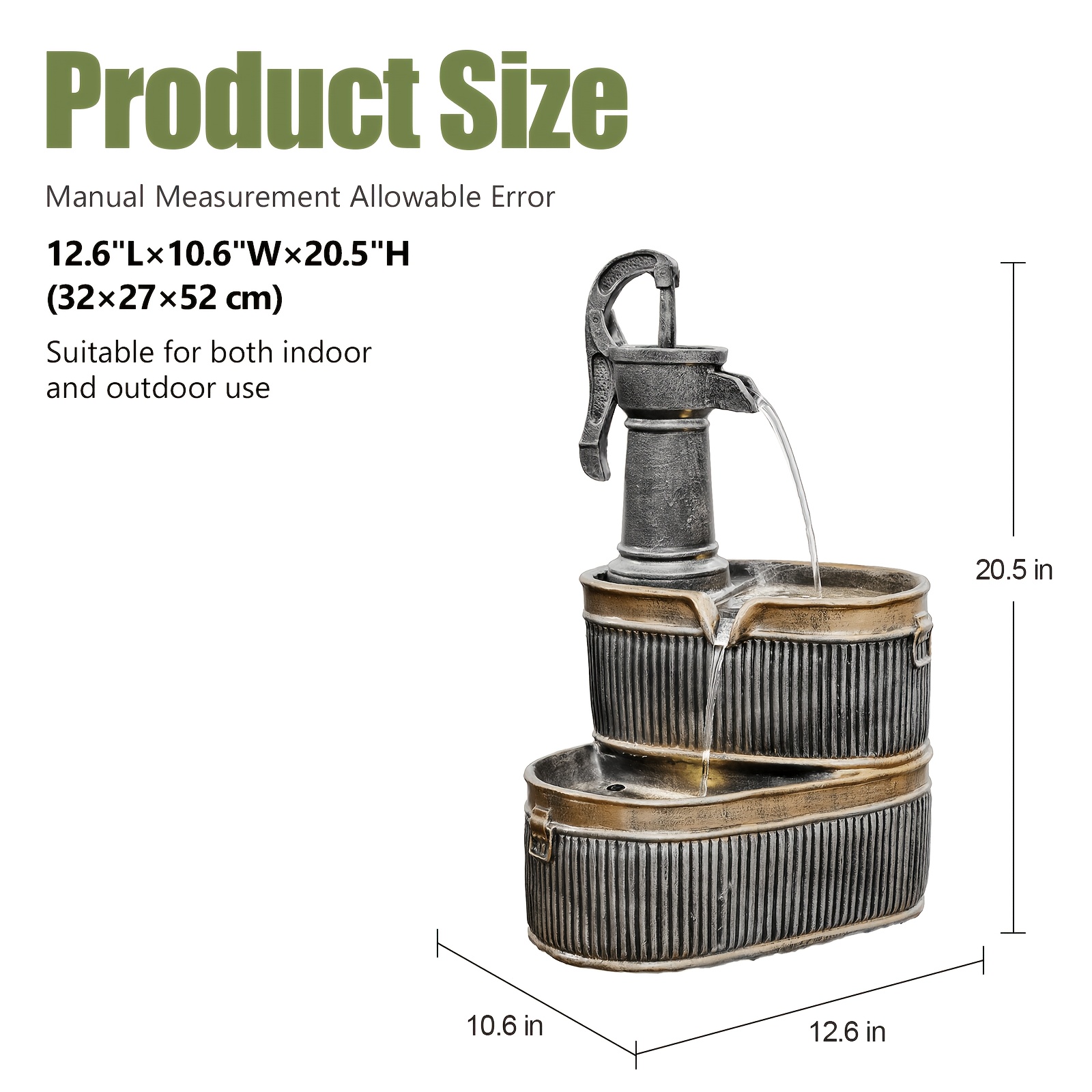 Outdoor Rustic 2-Tier Barrel W - Outdoor Lighting Bronze avaliação e preço