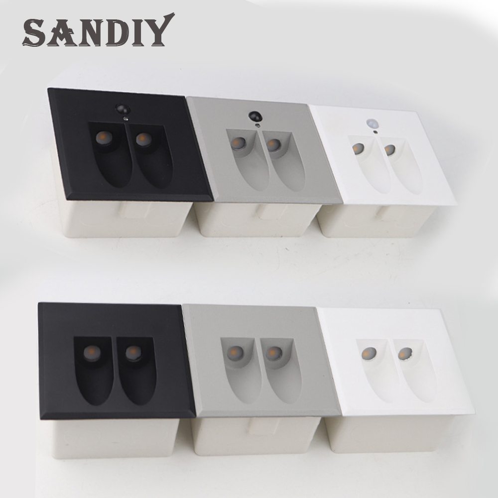 SANDIY Sensor Wall Lamp Waterp - Outdoor Lighting On Stairs avaliação e preço