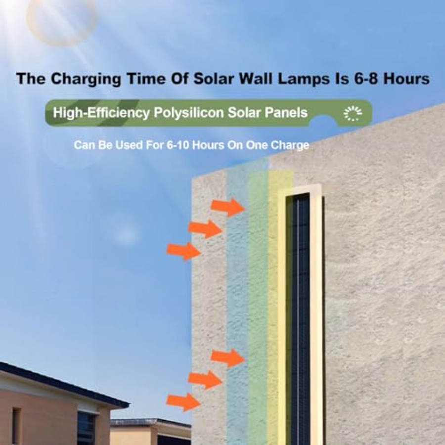 Solar Wall Lights Outdoor Wate - Outdoor Lighting Wall Mount avaliação e preço