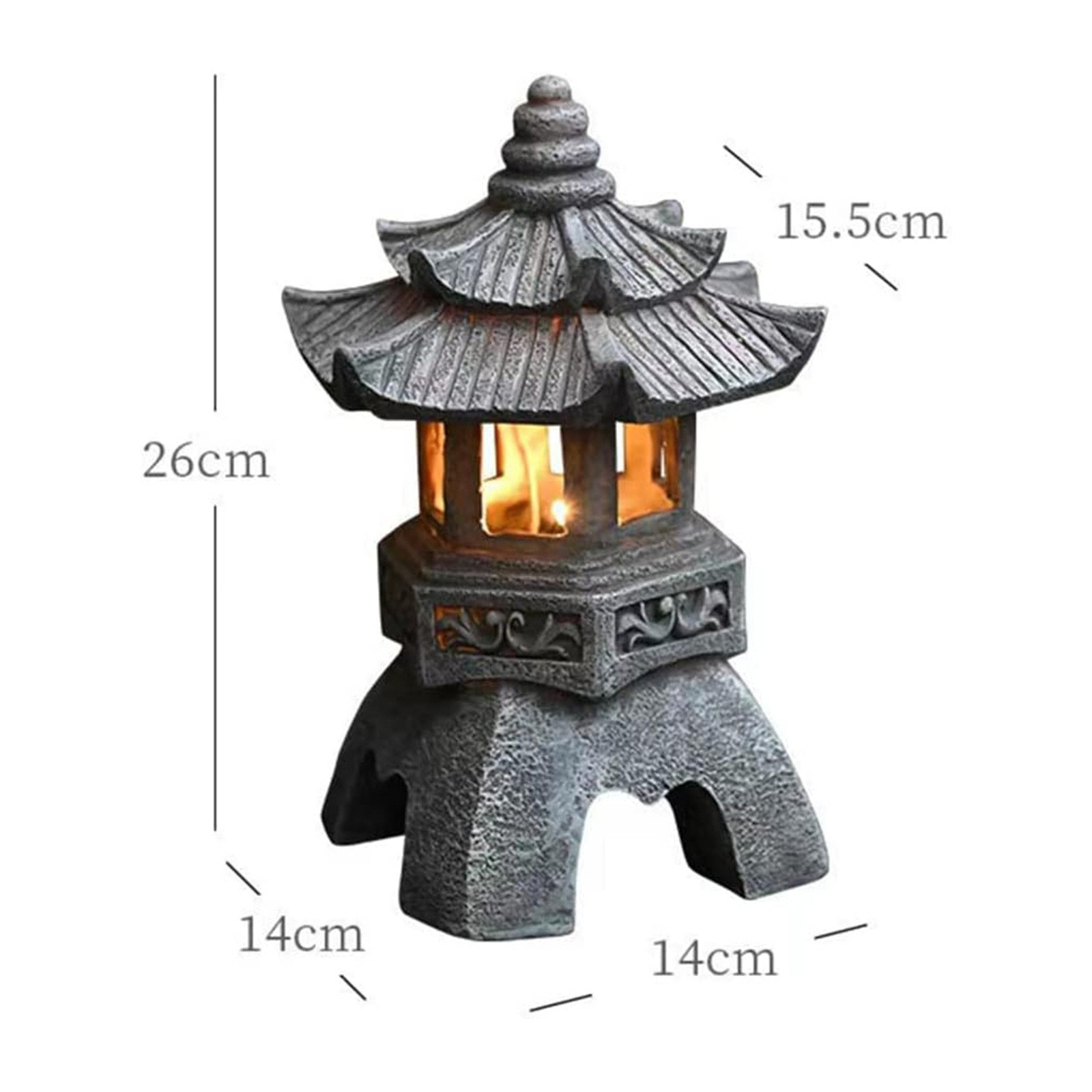Pagoda Statues Outdoor Solar P - Outdoor Lighting Architectural avaliação e preço