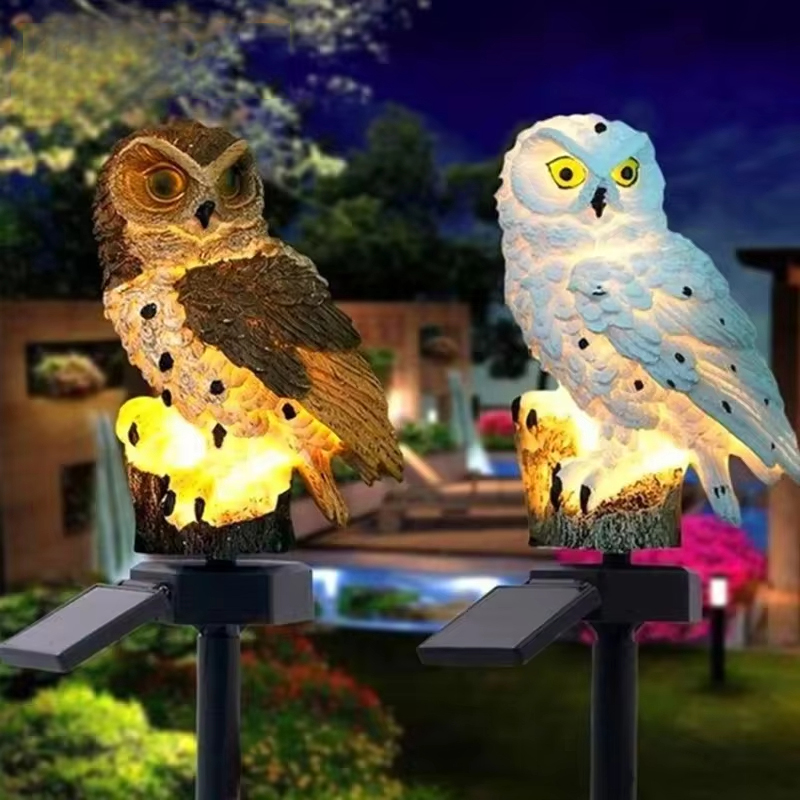 Solar light owl animal sculptu - Outdoor Lighting Ground avaliação e preço