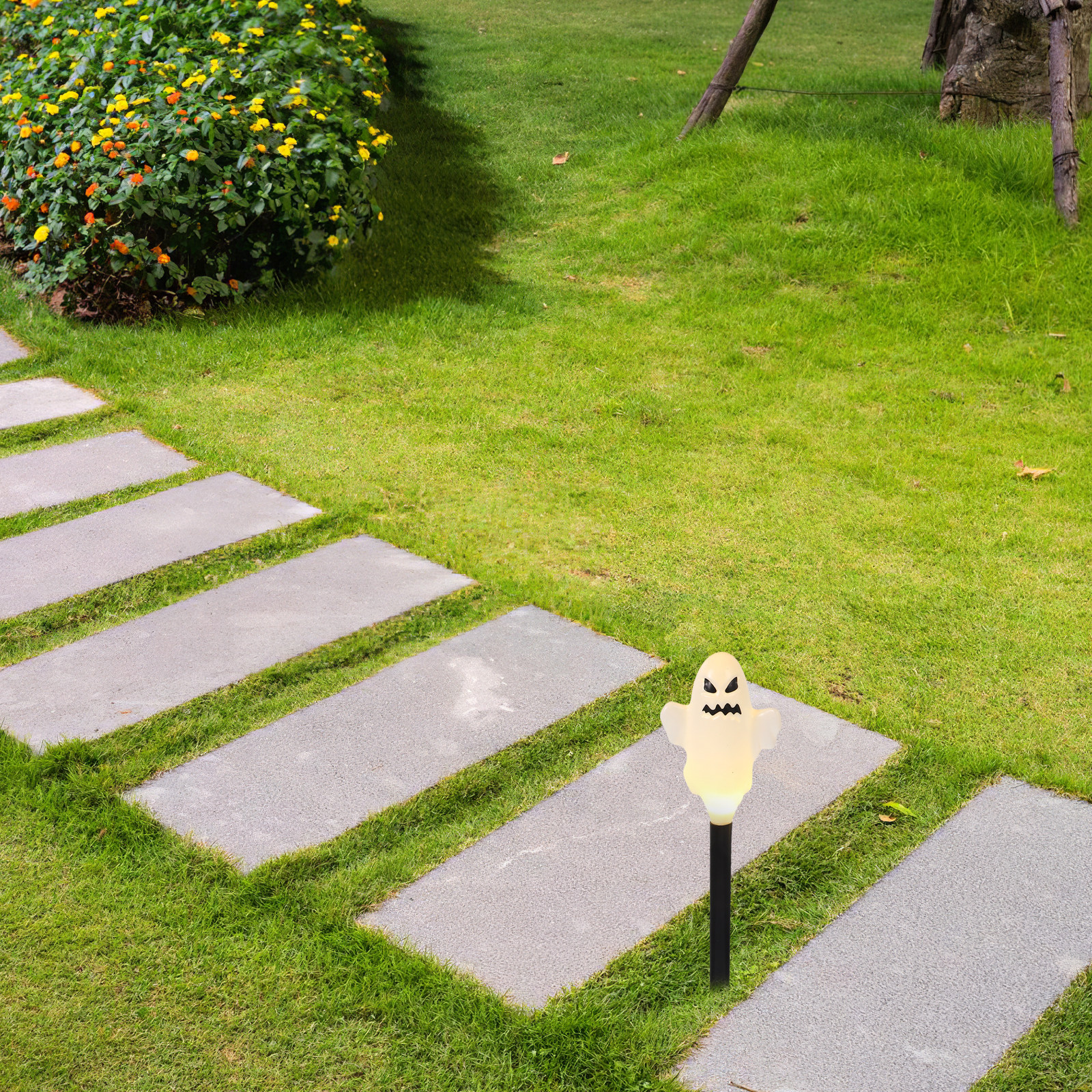 1Set Ghost Pathway Lights Hall - Outdoor Lighting Yard Stakes avaliação e preço