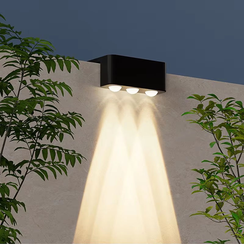 1/2/4PCS  Solar Wall Light Out - Outdoor Lighting On Fence avaliação e preço