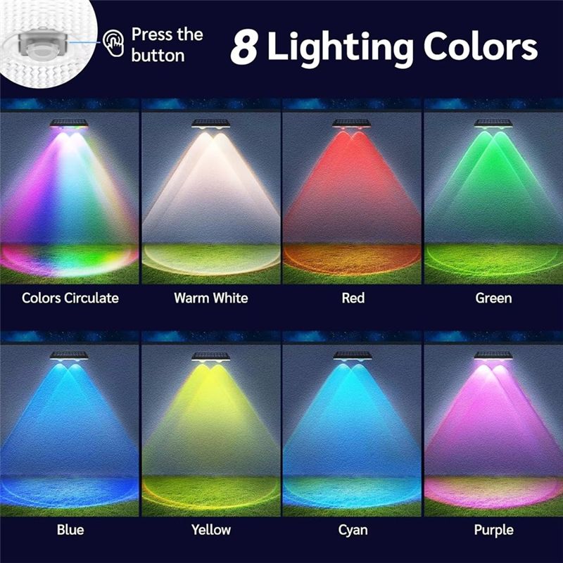 Solar Fence Lights Outdoor Wat - Outdoor Lighting On Stairs avaliação e preço