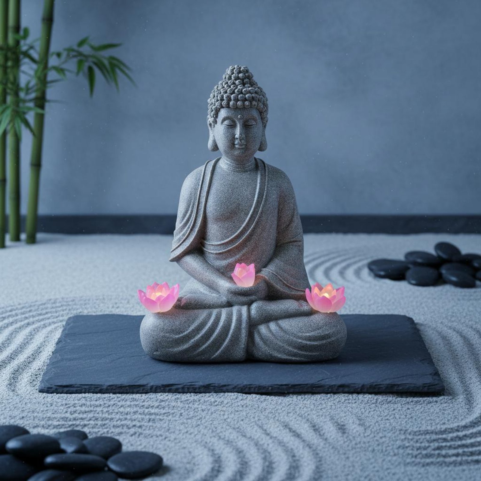 Solar Buddha Statue Outdoor Sa - Outdoor Lighting For Patio avaliação e preço