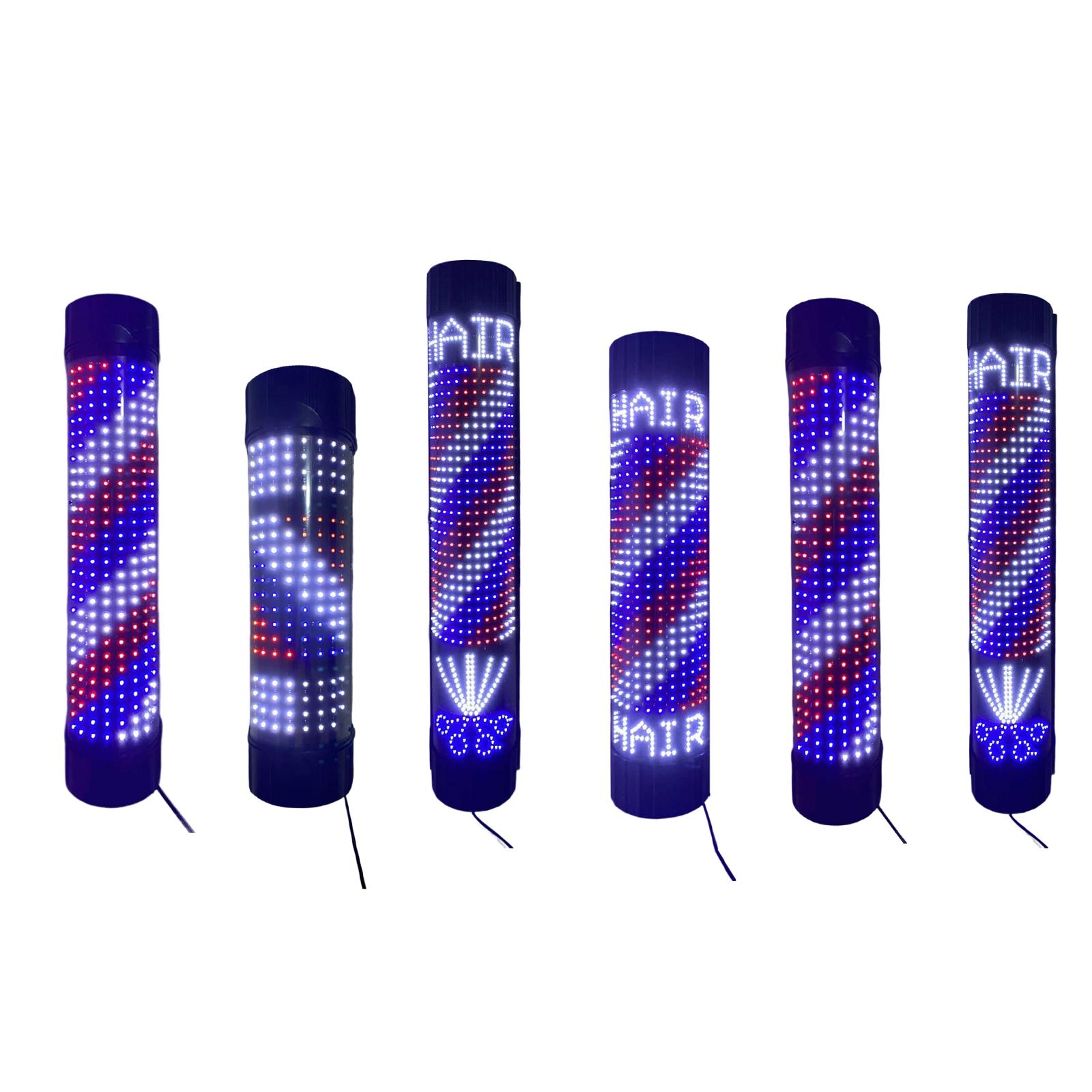 Barber Pole LED Light Rotating - Outdoor Lighting Wall Mount avaliação e preço