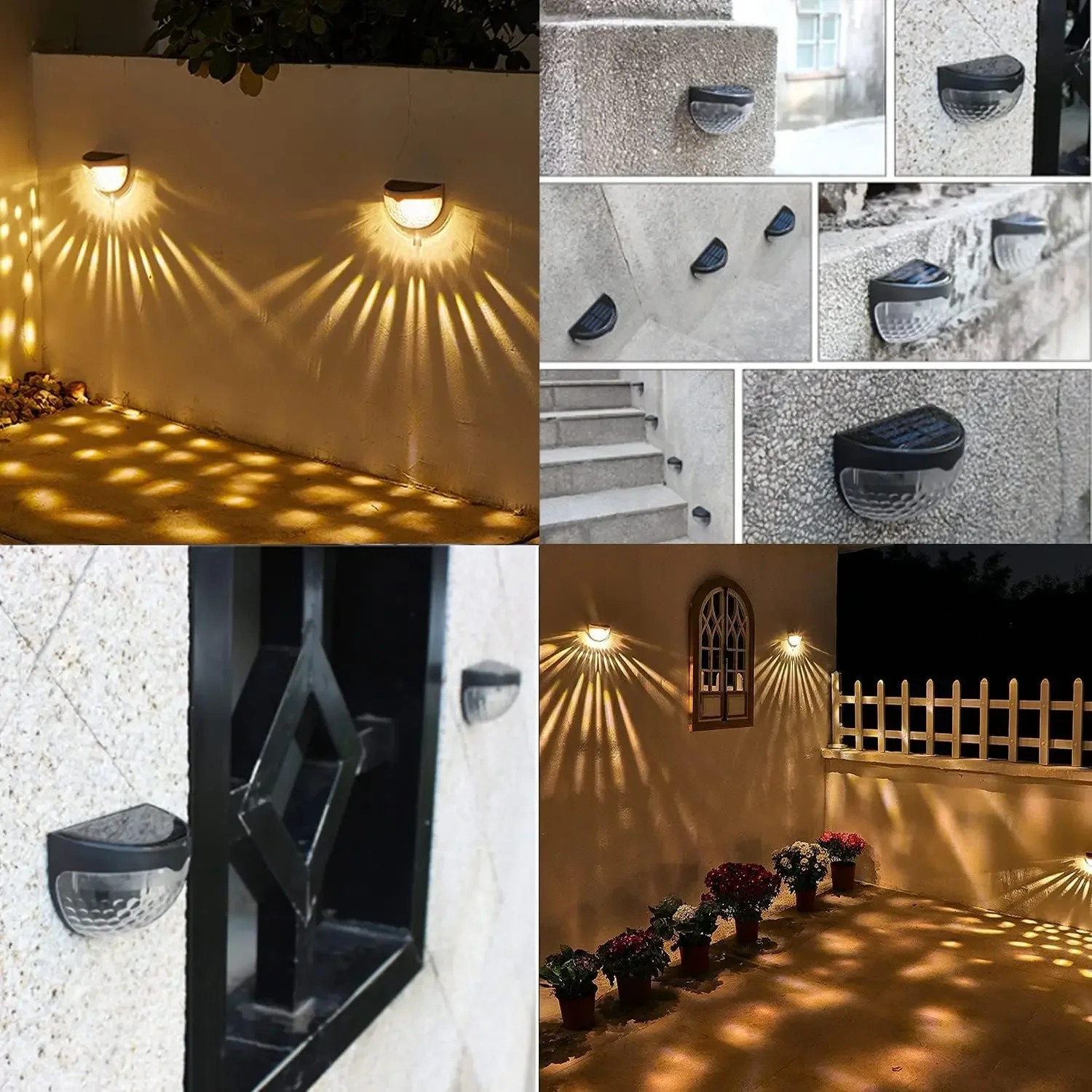 LED Solar Light Outdoor Wall L - Outdoor Lighting On Fence avaliação e preço