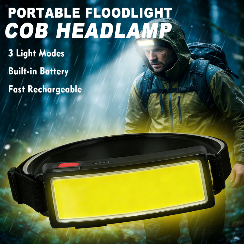 Powerful COB LED Headlamp 4 Li - Outdoor Lighting Diy avaliação e preço