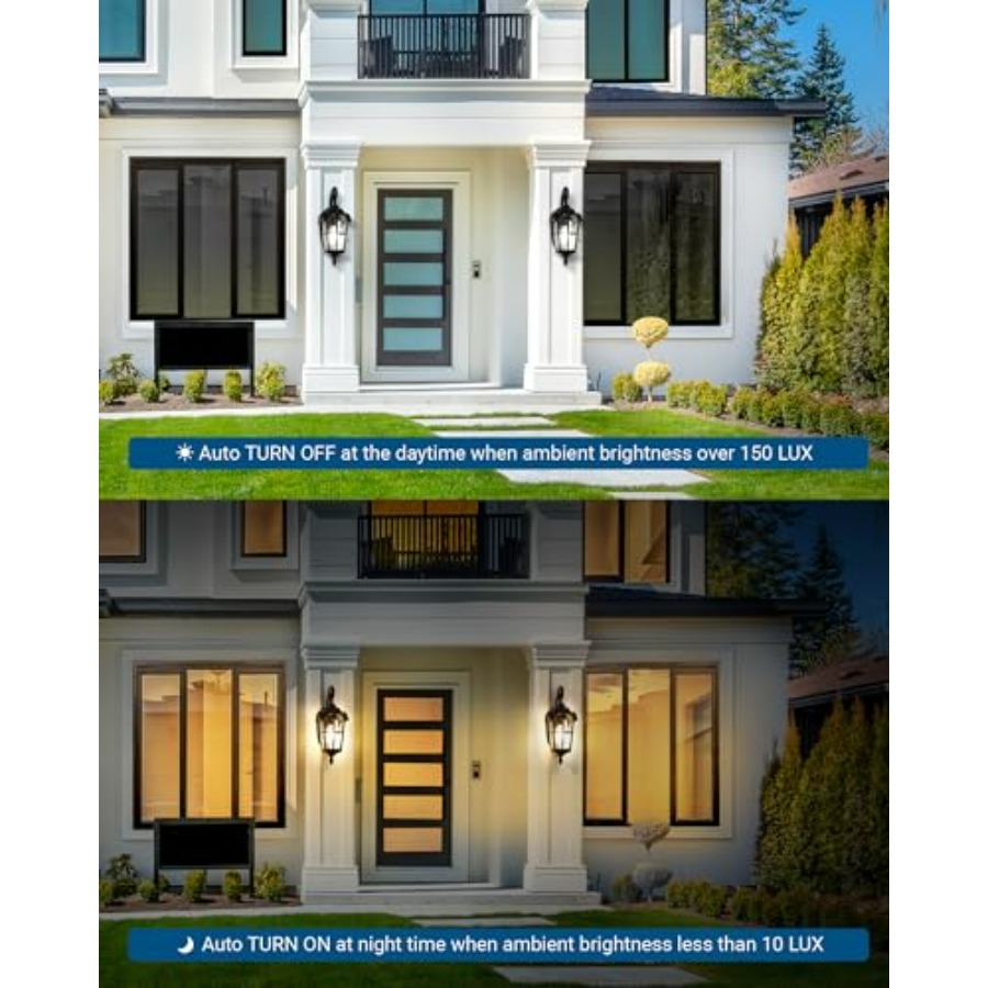 Dusk to Dawn Outdoor Wall Ligh - Outdoor Lighting Wall Mount avaliação e preço