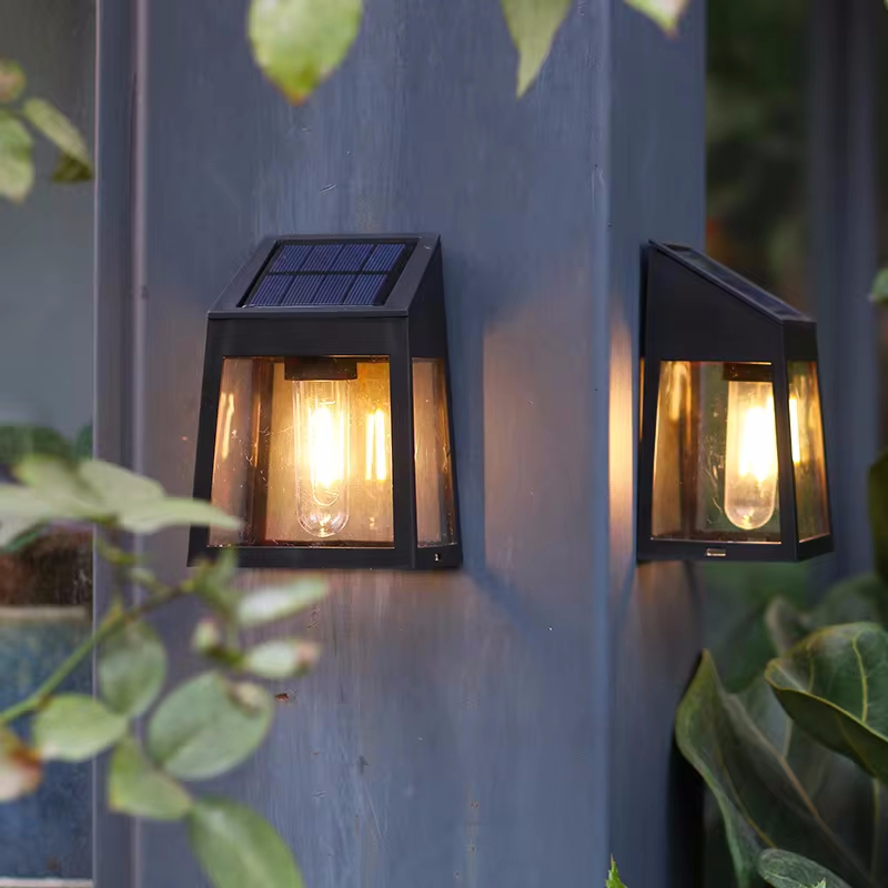Solar Wall Light Outdoor Water - Outdoor Lighting On Fence avaliação e preço
