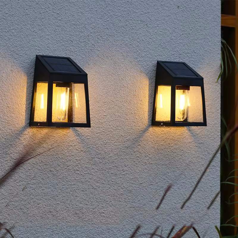 Solar Wall Light Outdoor Water - Outdoor Lighting On Fence avaliação e preço