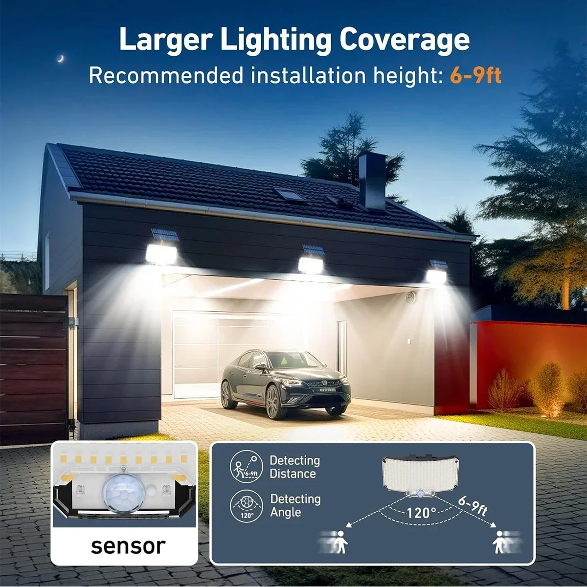 234LED Solar Outdoor Lights Mo - Outdoor Lighting For Patio avaliação e preço