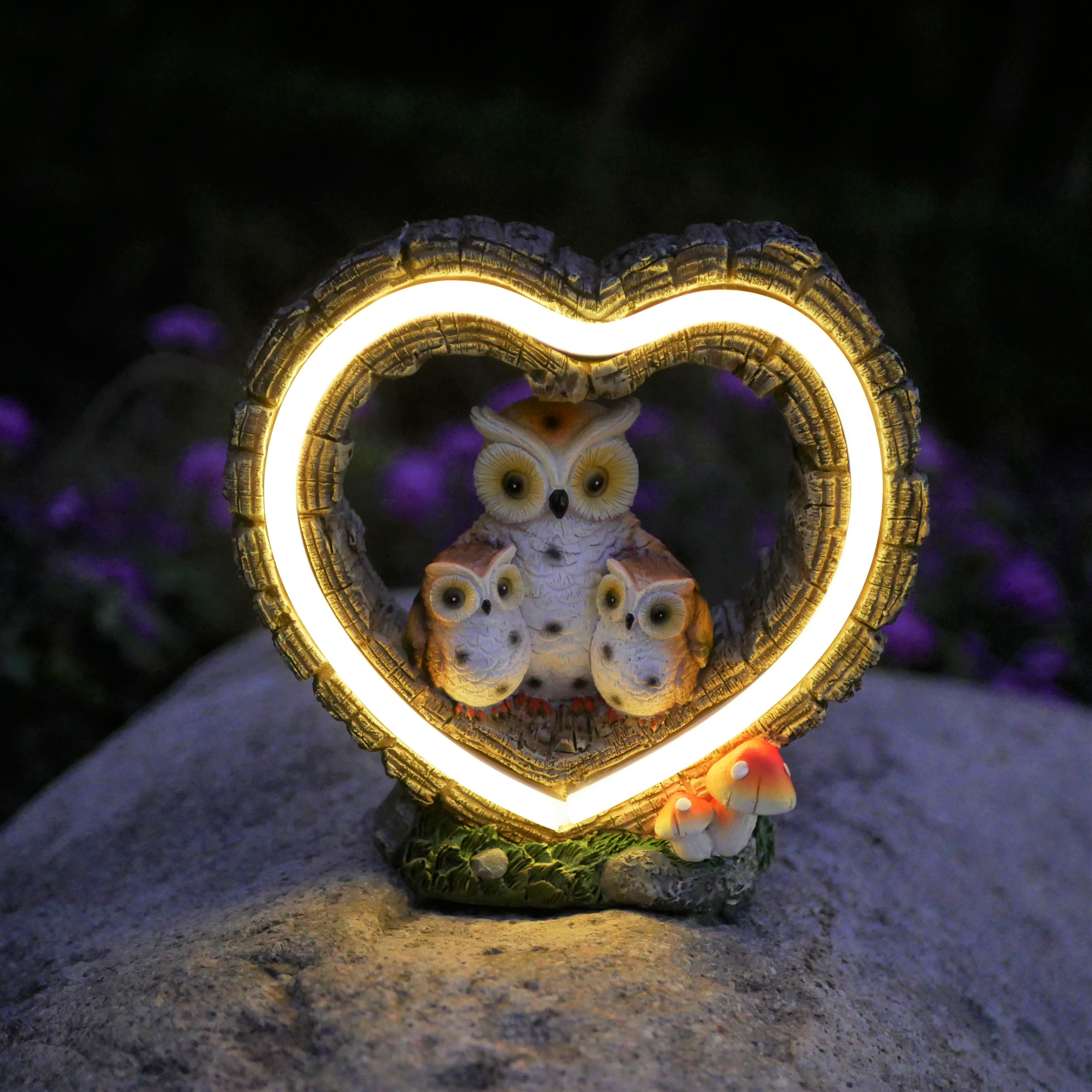 1Pc Solar-Powered Light, Heart - Outdoor Lighting For Patio avaliação e preço