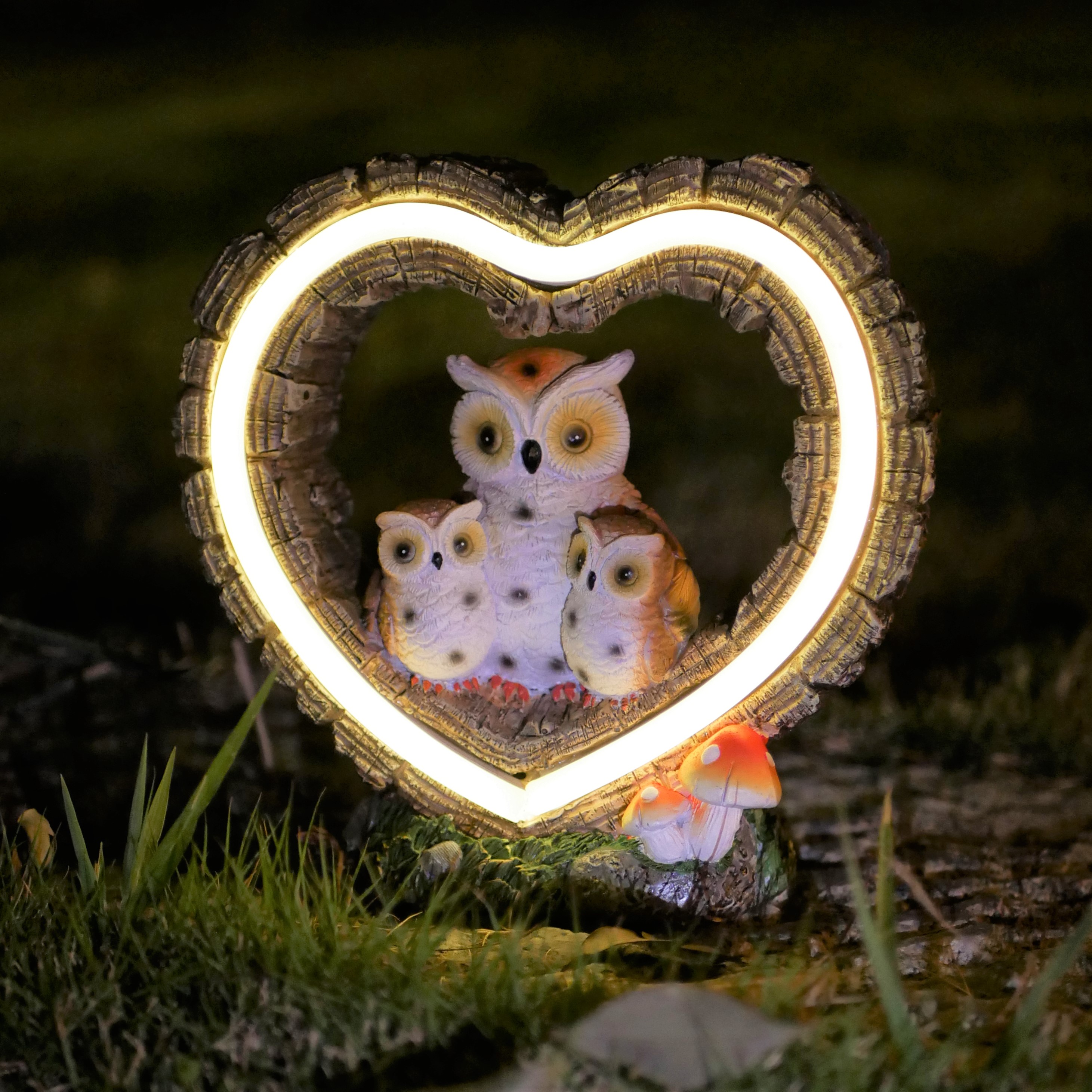 1Pc Solar-Powered Light, Heart - Outdoor Lighting For Patio avaliação e preço