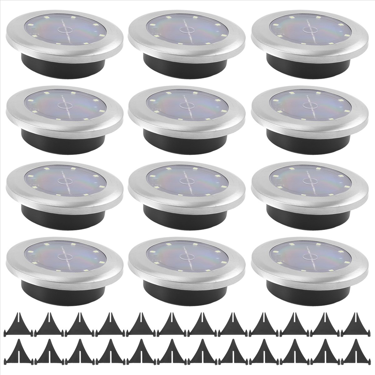 *A14E 12 Pack Solar Lights Out - Outdoor Lighting Solar Panel avaliação e preço
