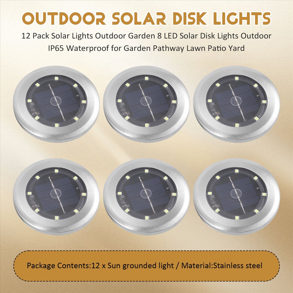 *A14E 12 Pack Solar Lights Out - Outdoor Lighting Solar Panel avaliação e preço