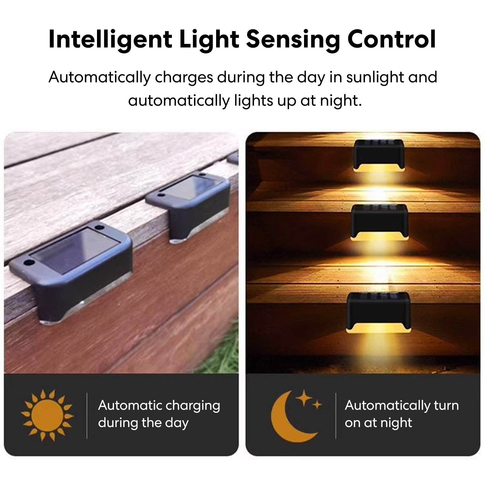 RiooCubee 4 Pack Solar Step Li - Outdoor Lighting On Stairs avaliação e preço