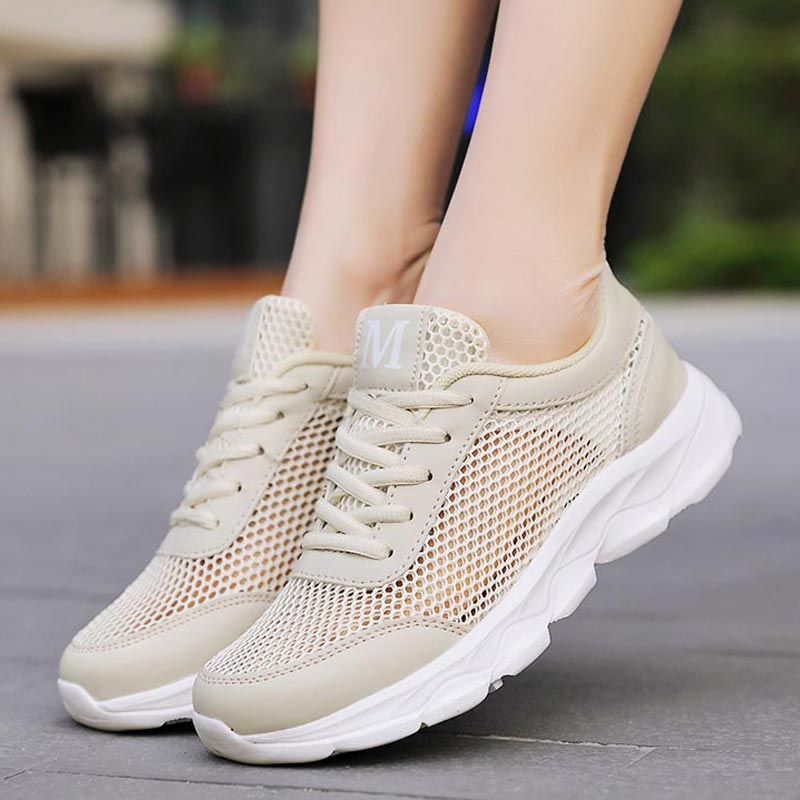 Summer Breathable Sneakers Wom - Outdoor Lighting Ideas For Front Of House avaliação e preço