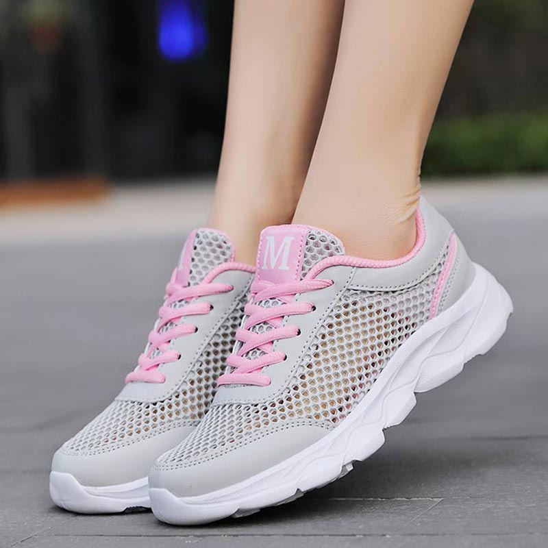 Summer Breathable Sneakers Wom - Outdoor Lighting Ideas For Front Of House avaliação e preço