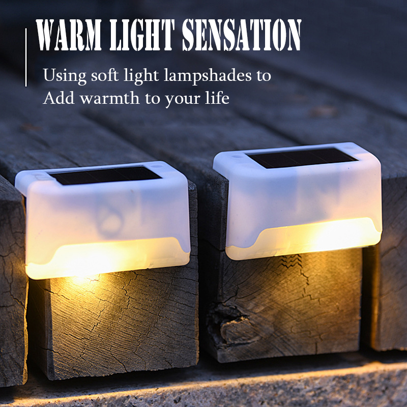 4PCS Solar Deck Light Outdoor  - Outdoor Lighting On Fence avaliação e preço