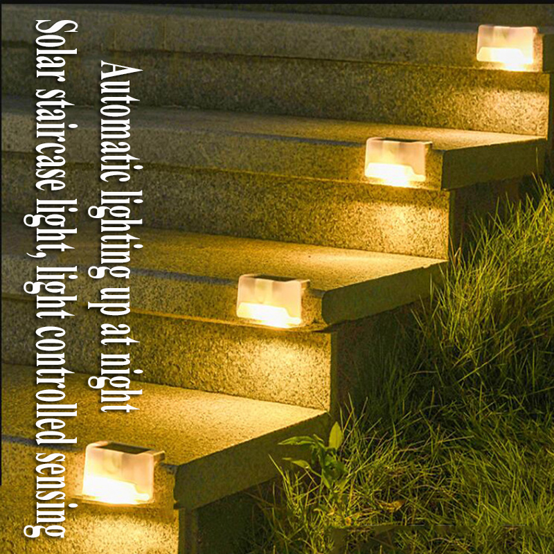 4PCS Solar Deck Light Outdoor  - Outdoor Lighting On Fence avaliação e preço