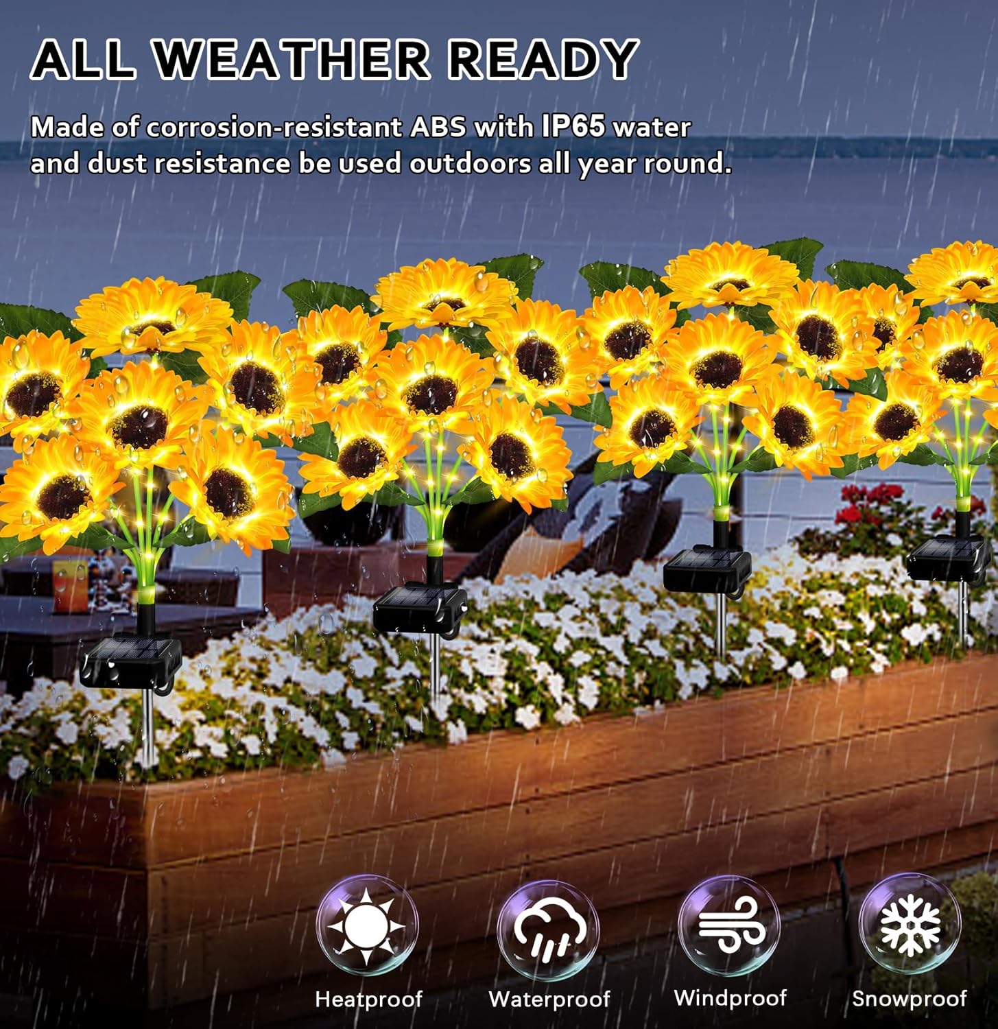 Solar Sunflower Lights with Lu - Outdoor Lighting Ground avaliação e preço