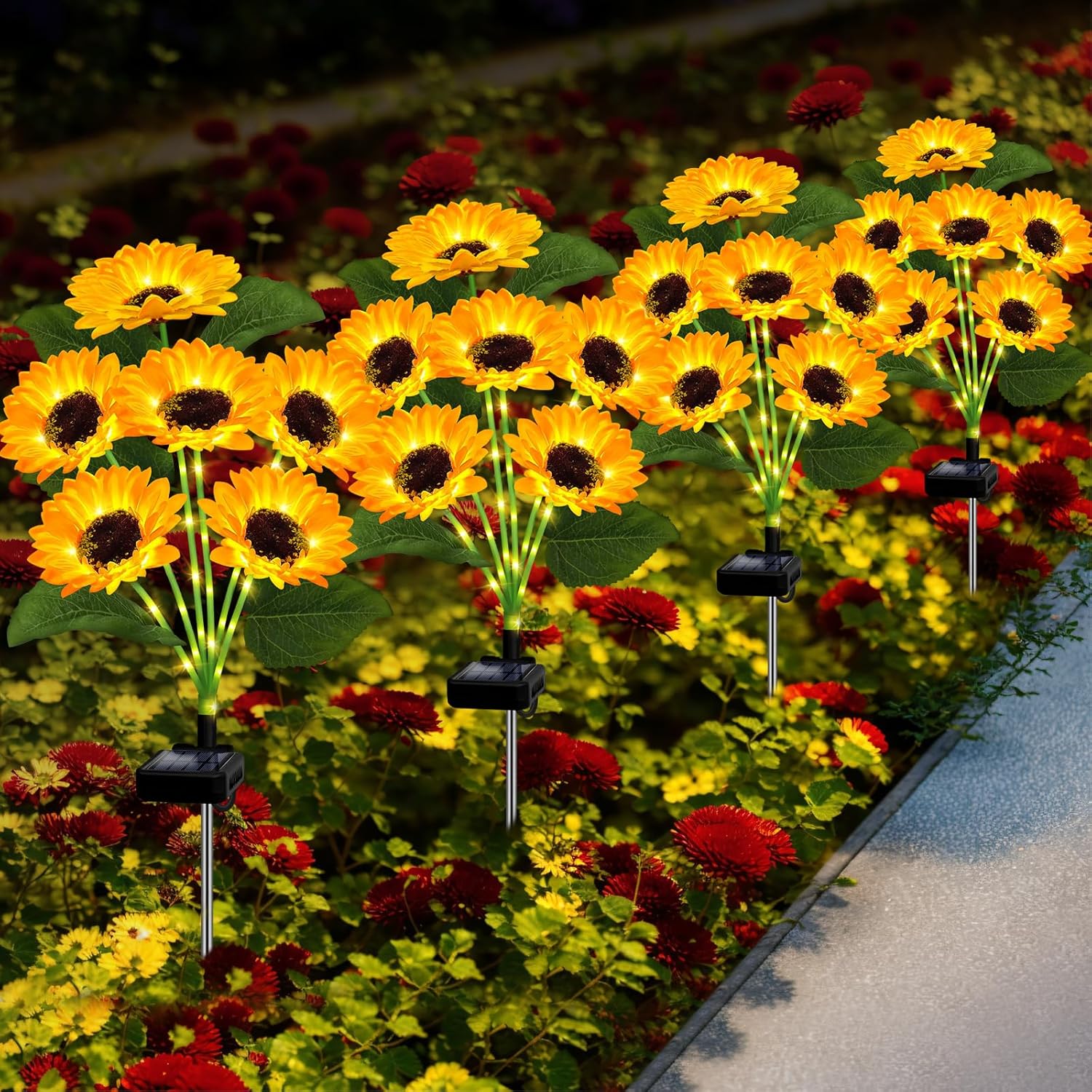 Solar Sunflower Lights with Lu - Outdoor Lighting Ground avaliação e preço