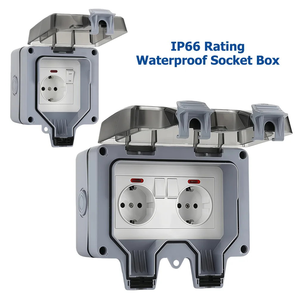 European-Style Outdoor Socket  - Outdoor Lighting Wall Mount avaliação e preço