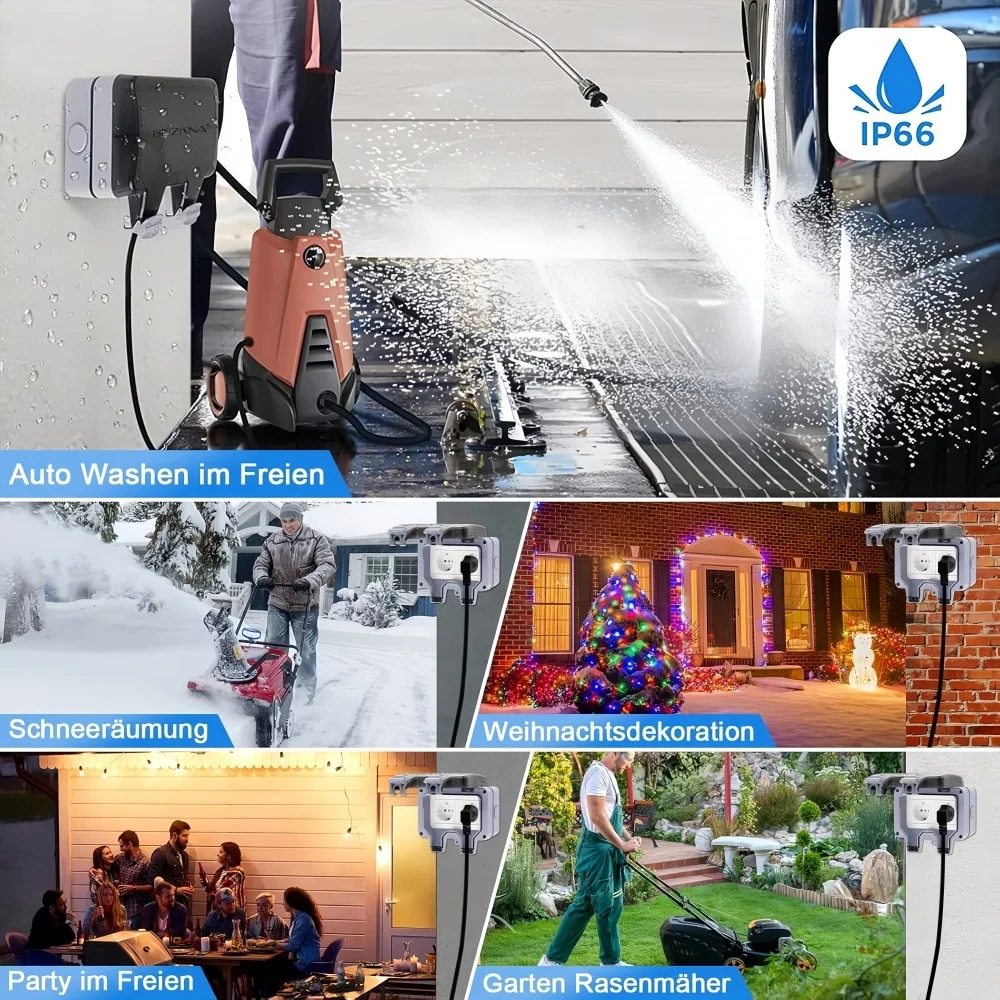 European-Style Outdoor Socket  - Outdoor Lighting Wall Mount avaliação e preço
