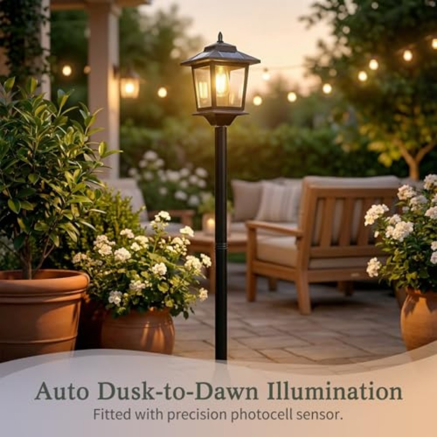 Outdoor Solar Post Lights, 2-P - Outdoor Lighting For Patio avaliação e preço