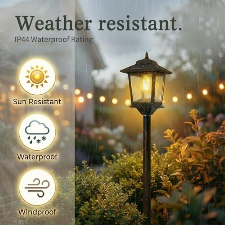 Outdoor Solar Post Lights, 2-P - Outdoor Lighting For Patio avaliação e preço