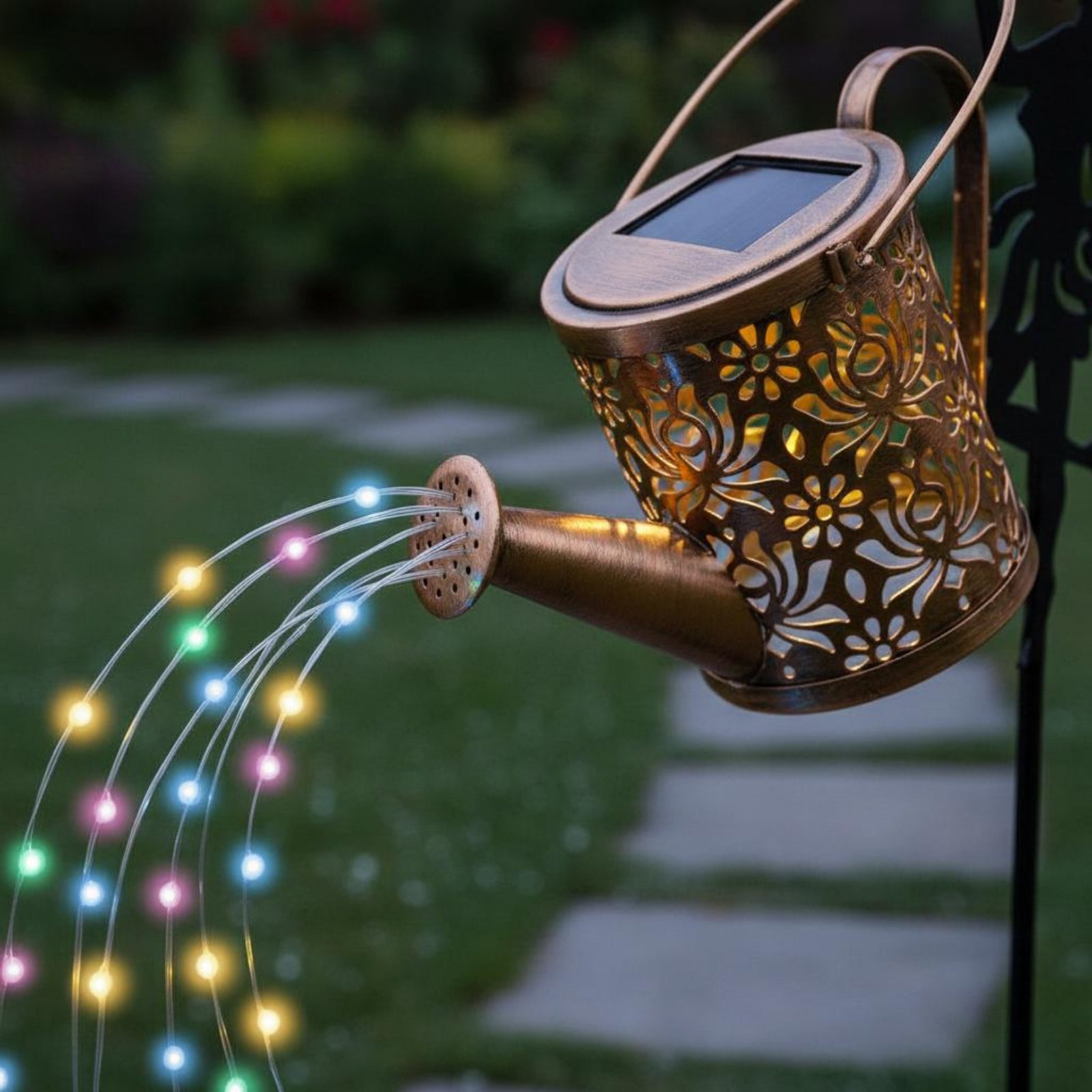 Solar Fairy Watering Can Light - Outdoor Lighting For Patio avaliação e preço