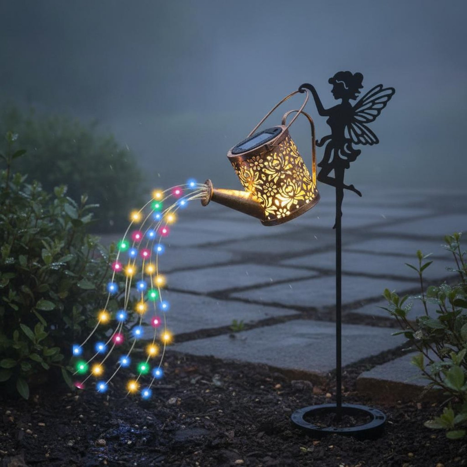 Solar Fairy Watering Can Light - Outdoor Lighting For Patio avaliação e preço