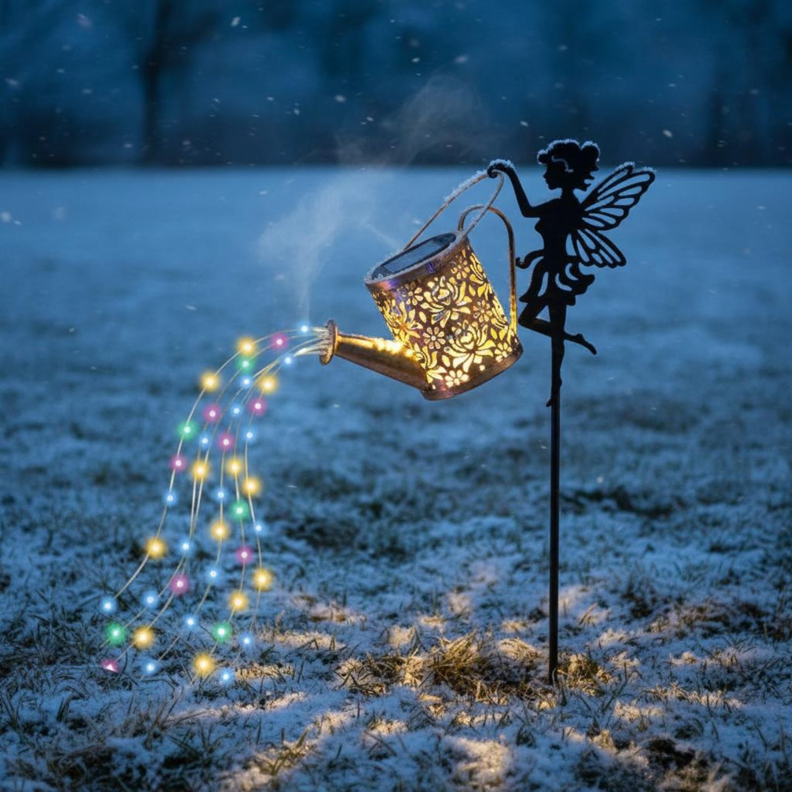 Solar Fairy Watering Can Light - Outdoor Lighting For Patio avaliação e preço