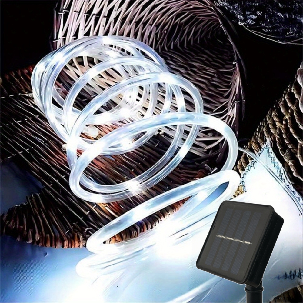 LED Solar Strip Rope Tube Fair - Outdoor Lighting On Fence avaliação e preço