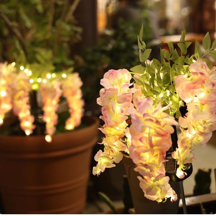1PC Solar LED Wisteria Light,  - Outdoor Lighting Yard Stakes avaliação e preço