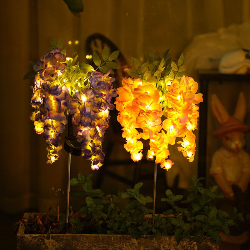 1PC Solar LED Wisteria Light,  - Outdoor Lighting Yard Stakes avaliação e preço