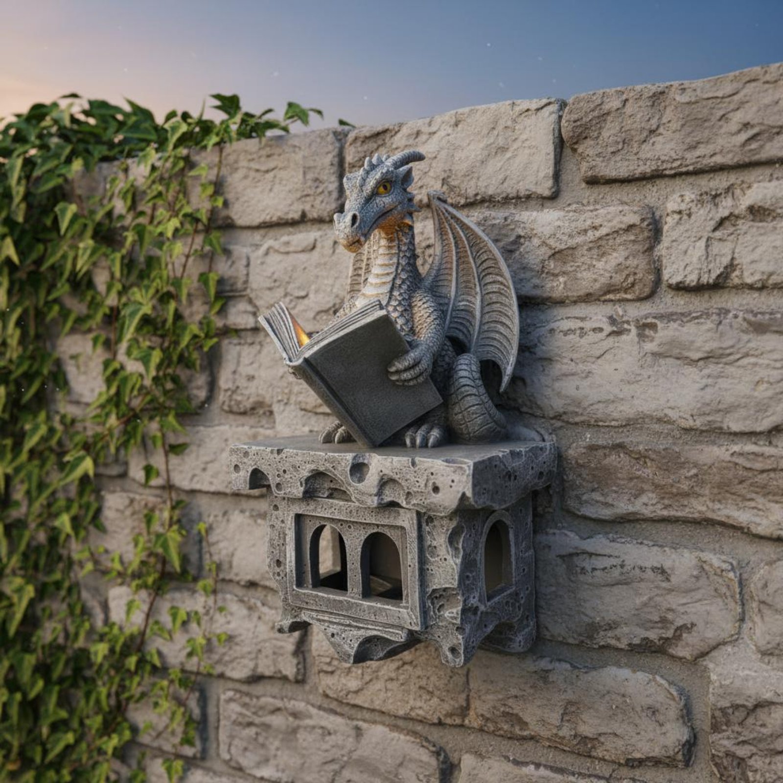 Solar Wyvern Wall Shine Auto O - Outdoor Lighting For Patio avaliação e preço