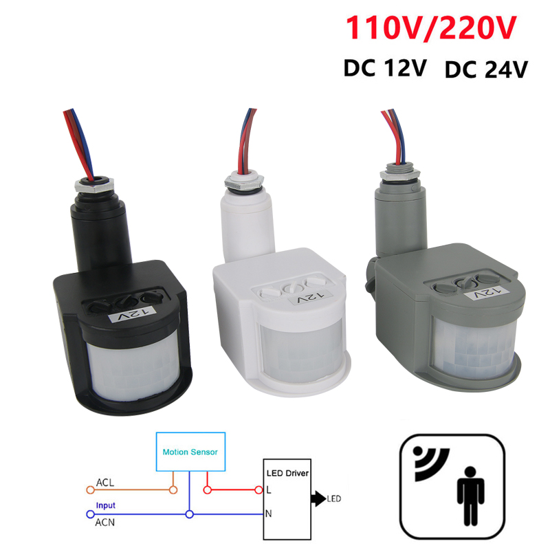 12V Motion Sensor 220V/110V PI - Outdoor Lighting Wall Mount avaliação e preço