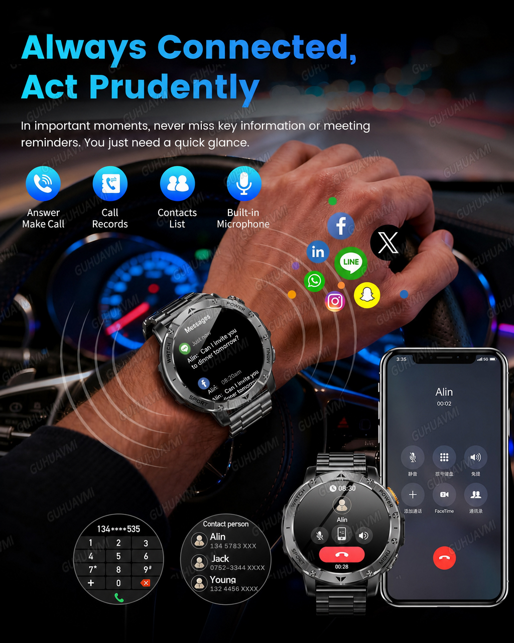2026 Military Smart Watch Men  - Outdoor Lighting Japanese avaliação e preço