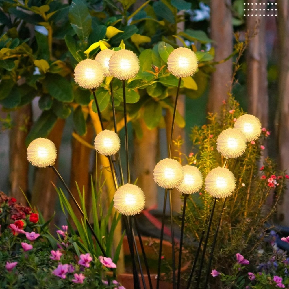 6LED Solar Dandelion Stake Lig - Outdoor Lighting Yard Stakes avaliação e preço