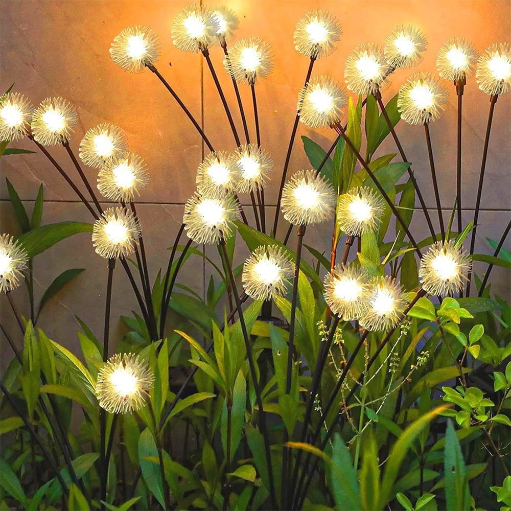 6LED Solar Dandelion Stake Lig - Outdoor Lighting Yard Stakes avaliação e preço