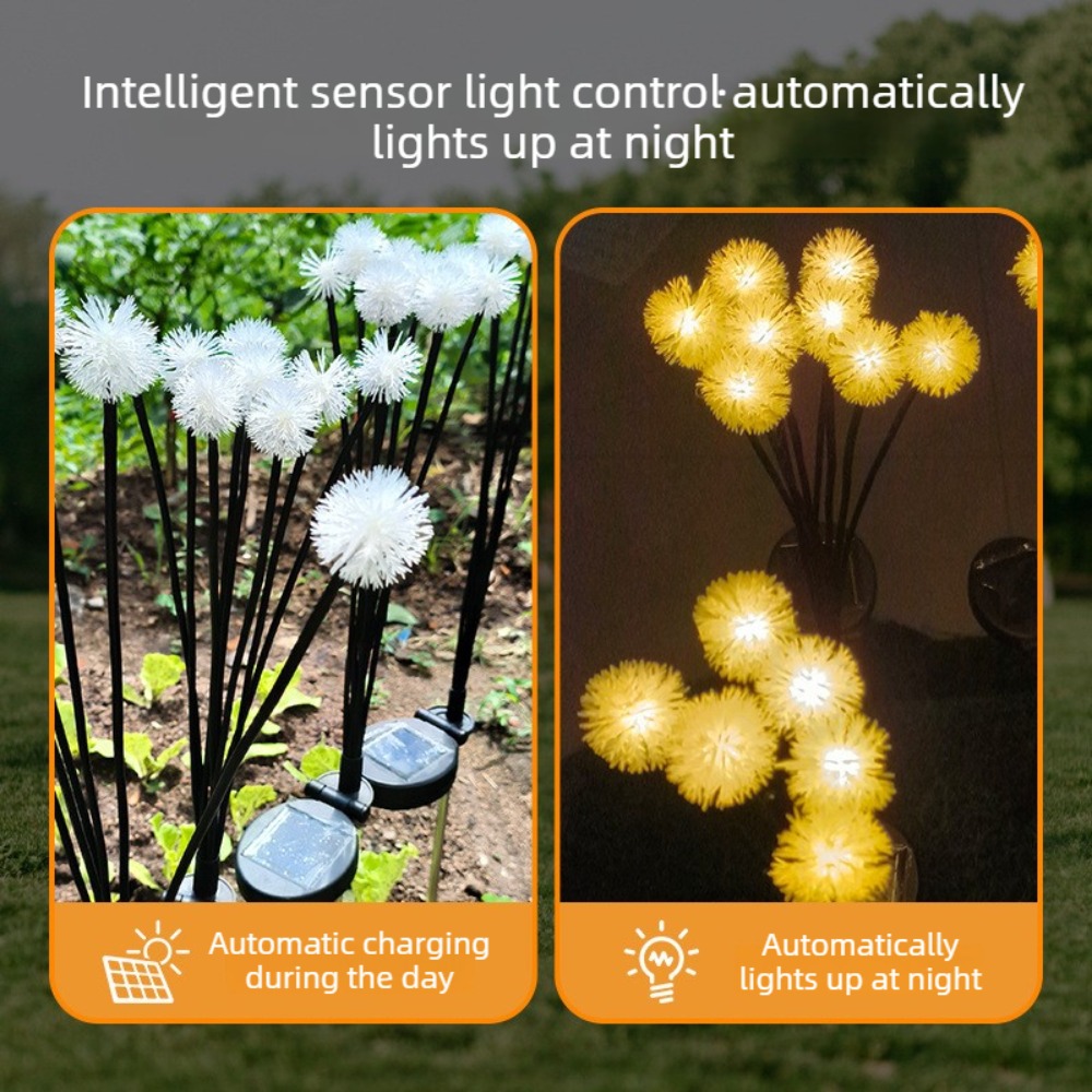 6LED Solar Dandelion Stake Lig - Outdoor Lighting Yard Stakes avaliação e preço