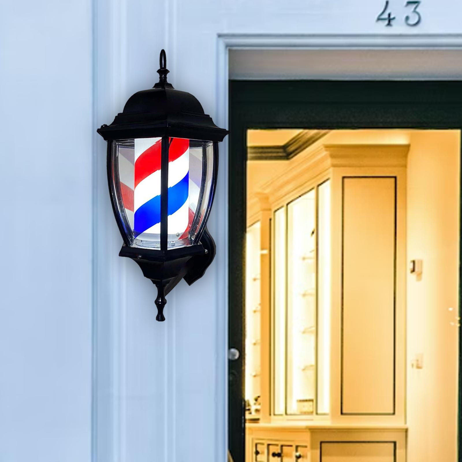 Barber Pole Light Rotating Lig - Outdoor Lighting Wall Mount avaliação e preço