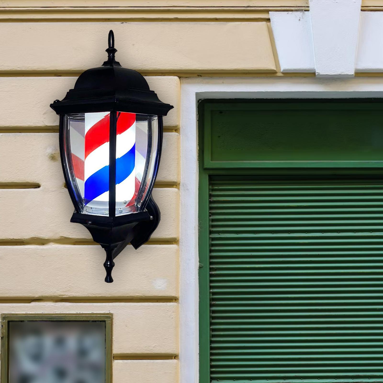 Barber Pole Light Rotating Lig - Outdoor Lighting Wall Mount avaliação e preço